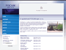 Tablet Screenshot of focam.cz